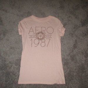 Rose gold Aeropostale Crew Neck Tee
